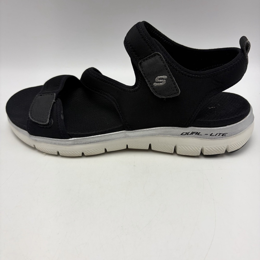 Skechers Womens 9 Go Walk Flex Sublime Strappy Sandals Black Comfort